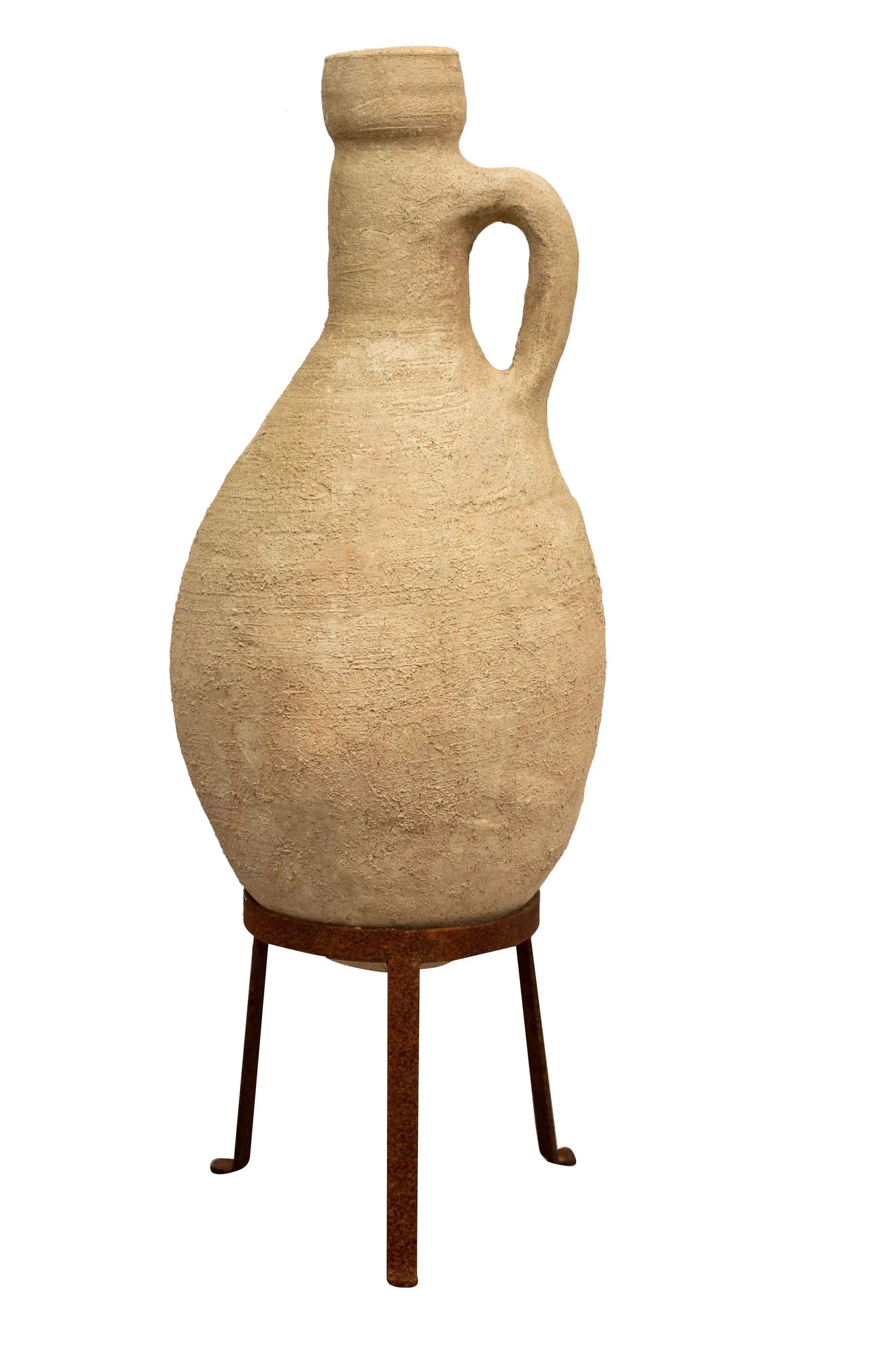 Old Amphora With Terracotta Handles And Base