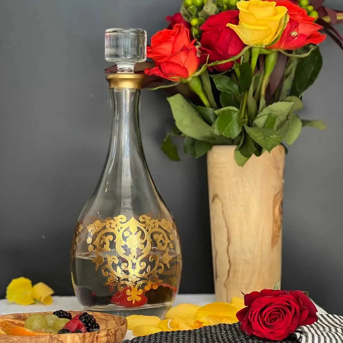 Clear Gold Amira Carafe