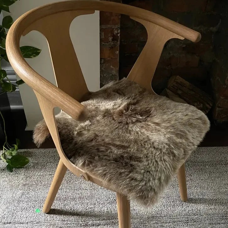 Shorn Brown Icelandic Sheepskin Chair Pad