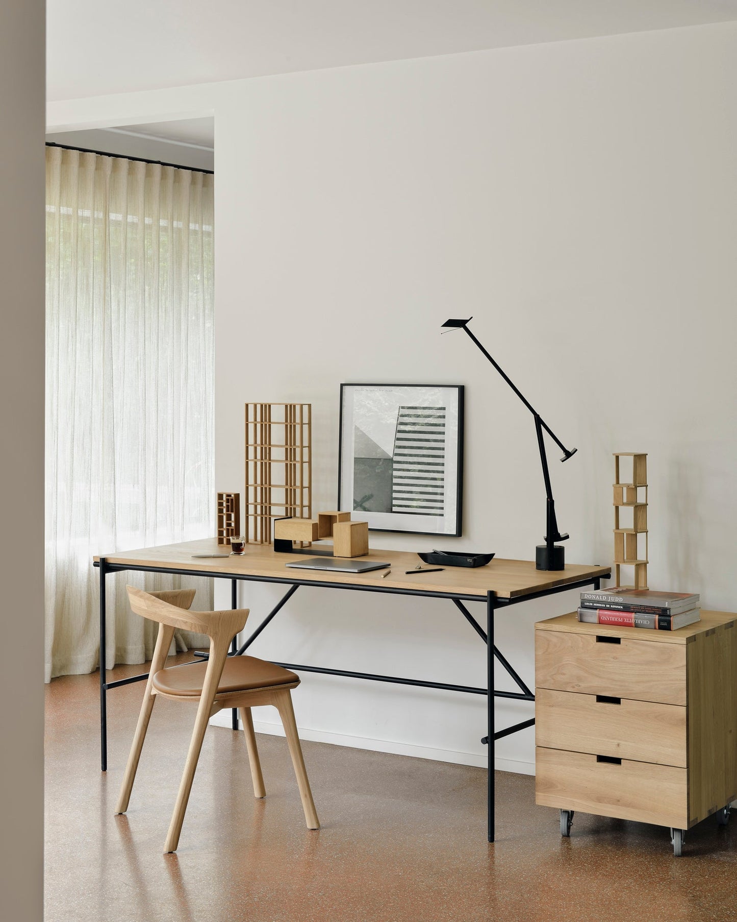 Load image into Gallery viewer, Bok Dining Chair by Alain Van Havre | Oak | Cognac Leather
