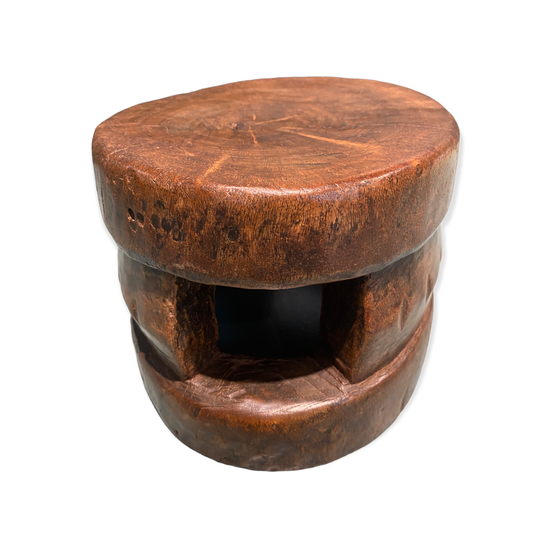 Load image into Gallery viewer, Yoruba hand carved stool | Four
