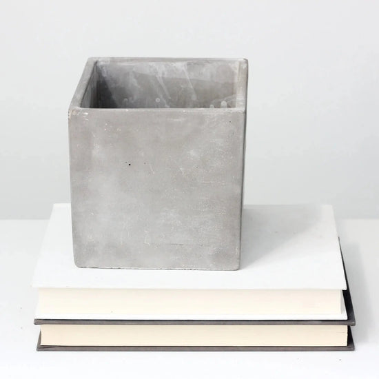 Load image into Gallery viewer, Concrete Cement Square Cube Planter Pot | 6&amp;quot;
