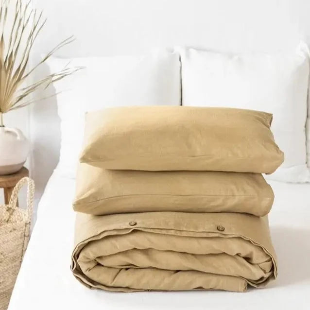 Sandy Beige Duvet Cover Set | King