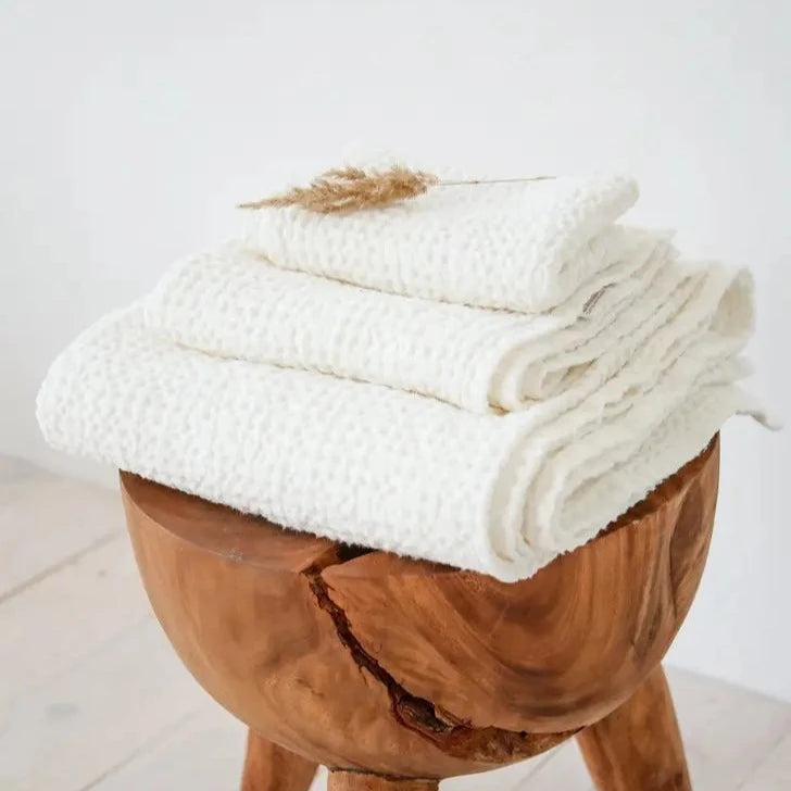 Waffle Towel Set | Ivory