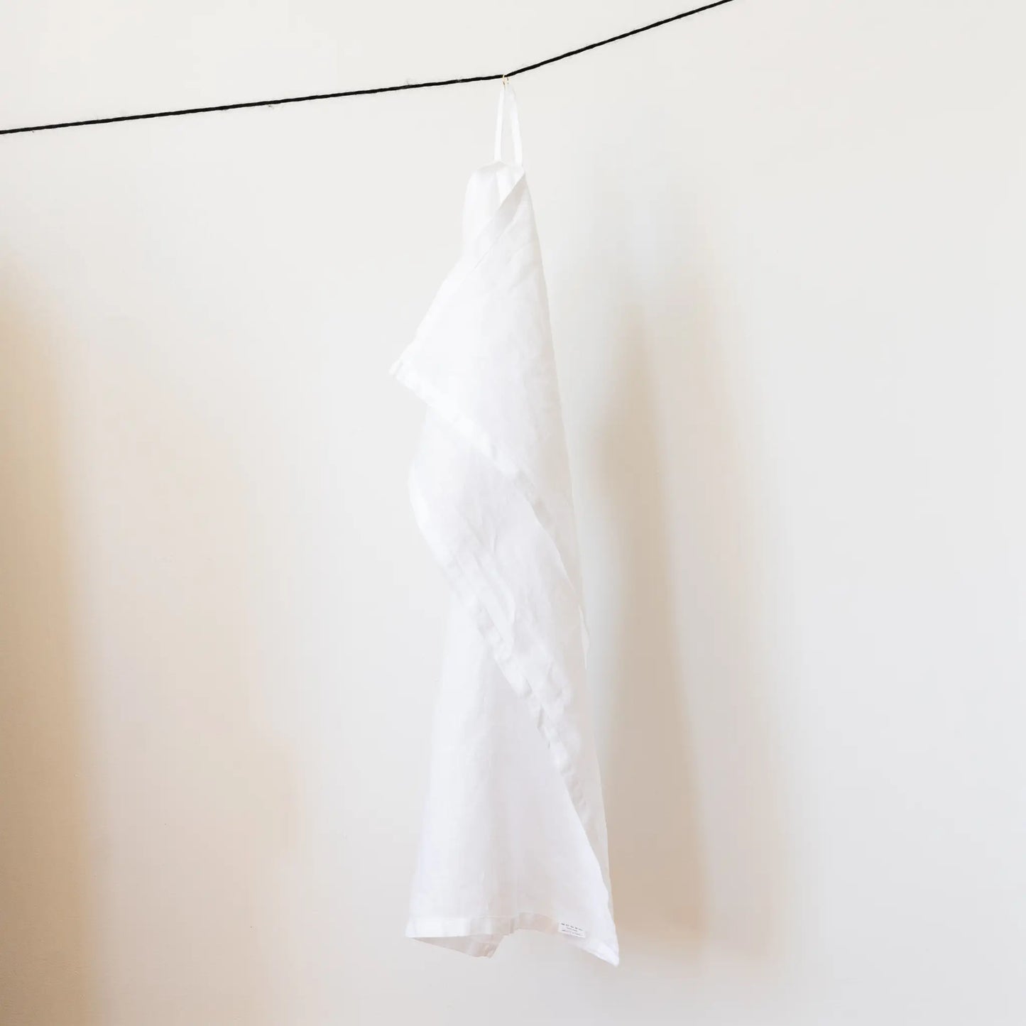 Linen Tea Towel 100% Stonewashed | White