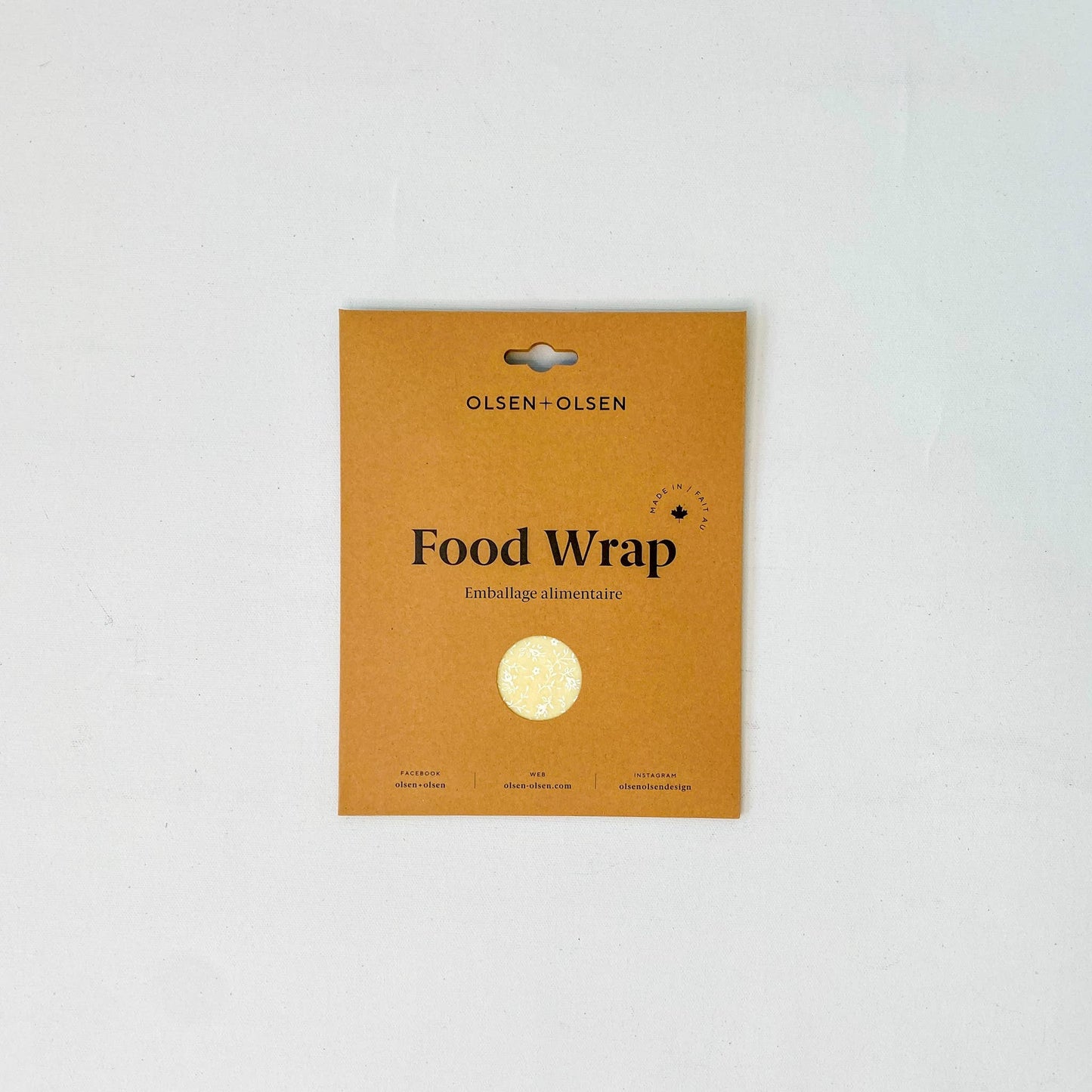 Organic Beeswax Food Wrap | White