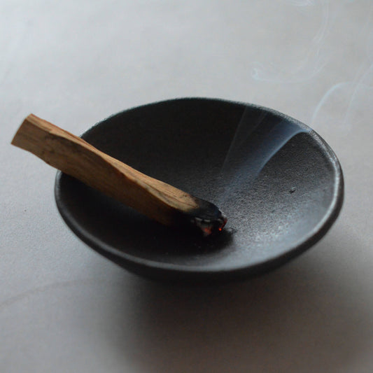 Raw Black Clay Smudging Bowl