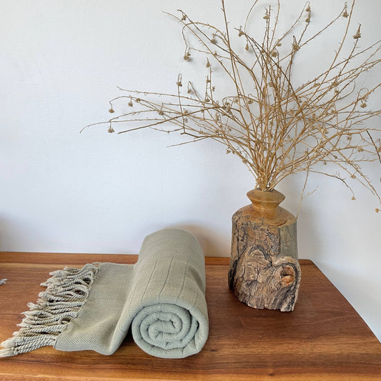 Cozy Stone Washed Towels | Olive