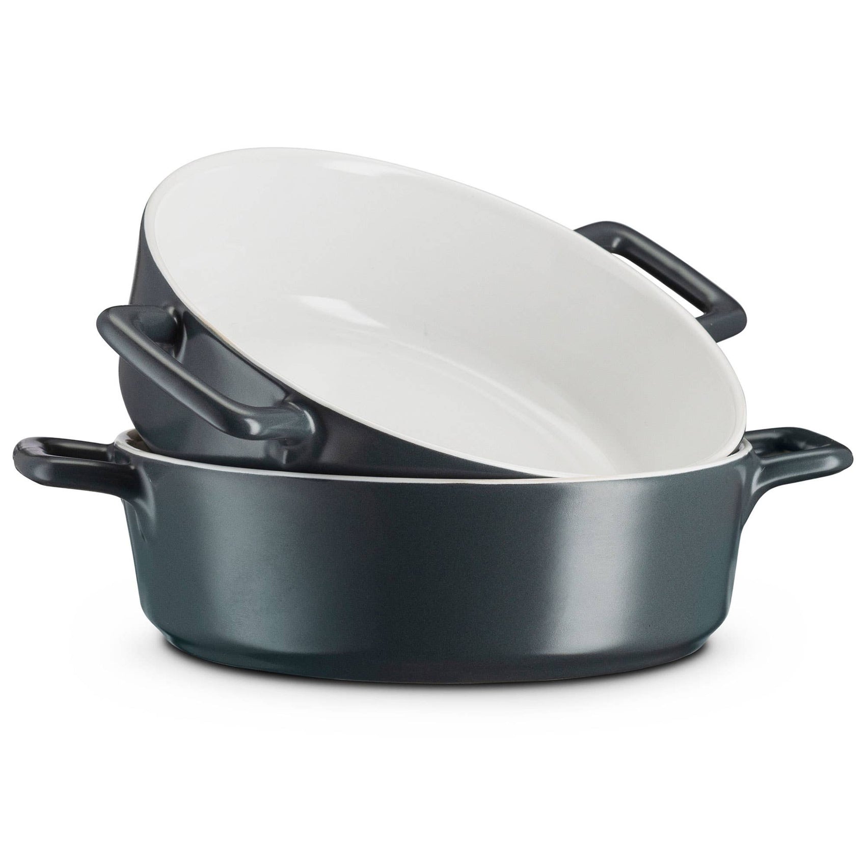 Kook Dark Grey Ceramic Casserole Dish | 40 oz