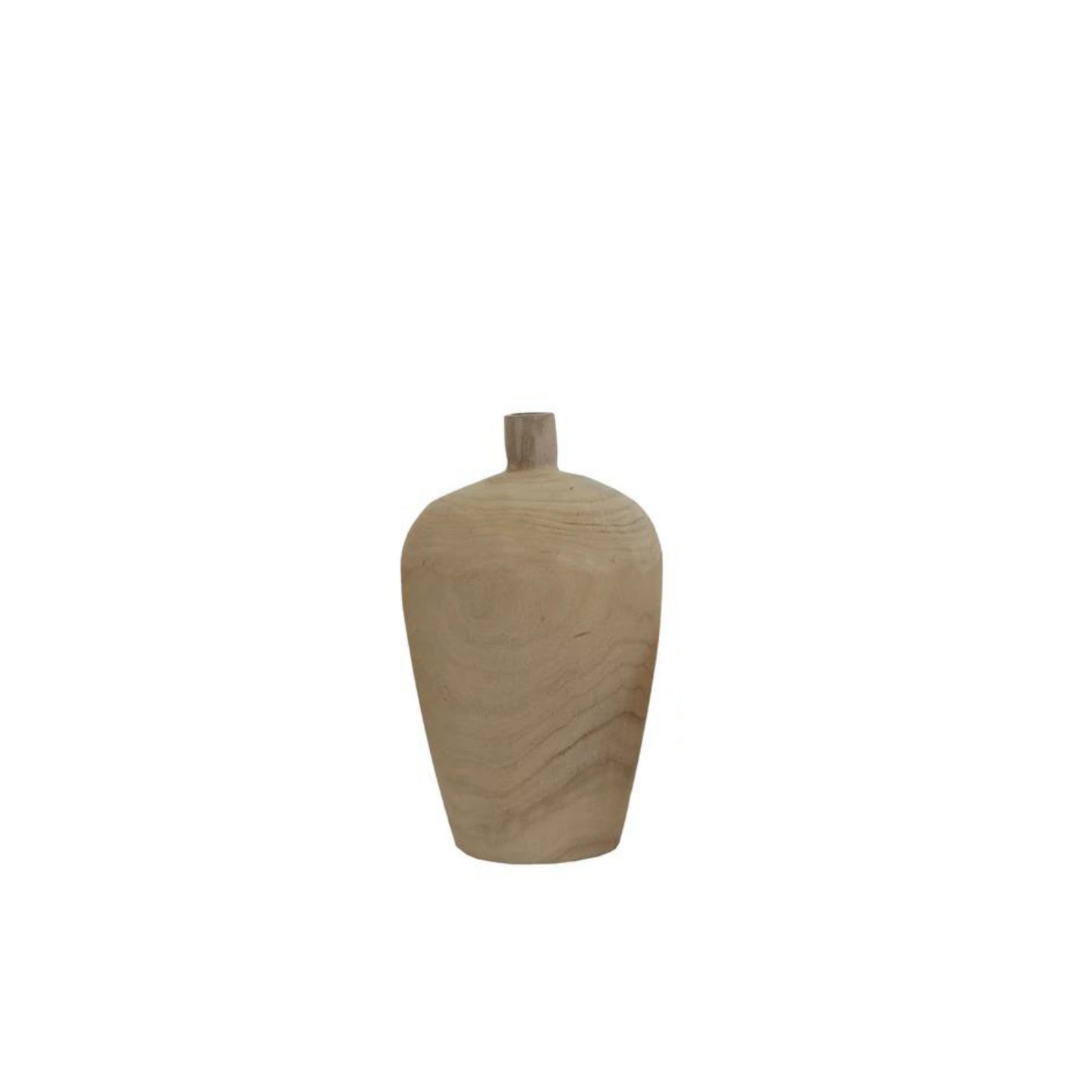 Paulownia Wood Vase | Medium Natural