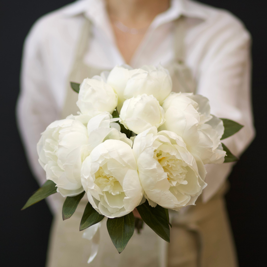 Cream Garden Peony Bouquet