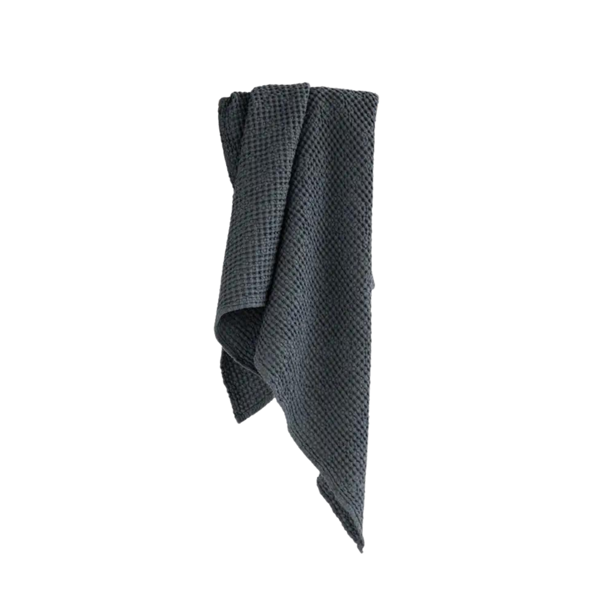 Waffle Bath Towel | Dark Grey