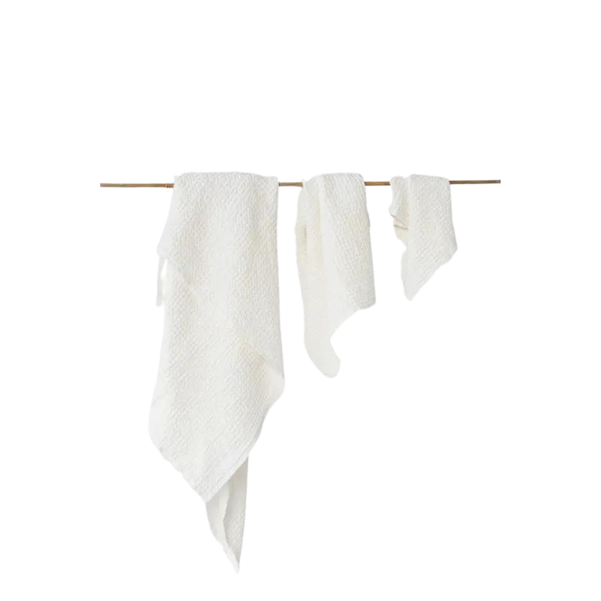 Waffle Towel Set | Ivory