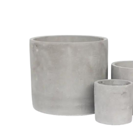 Concrete Cement Cylinder Planter Pot | 7"