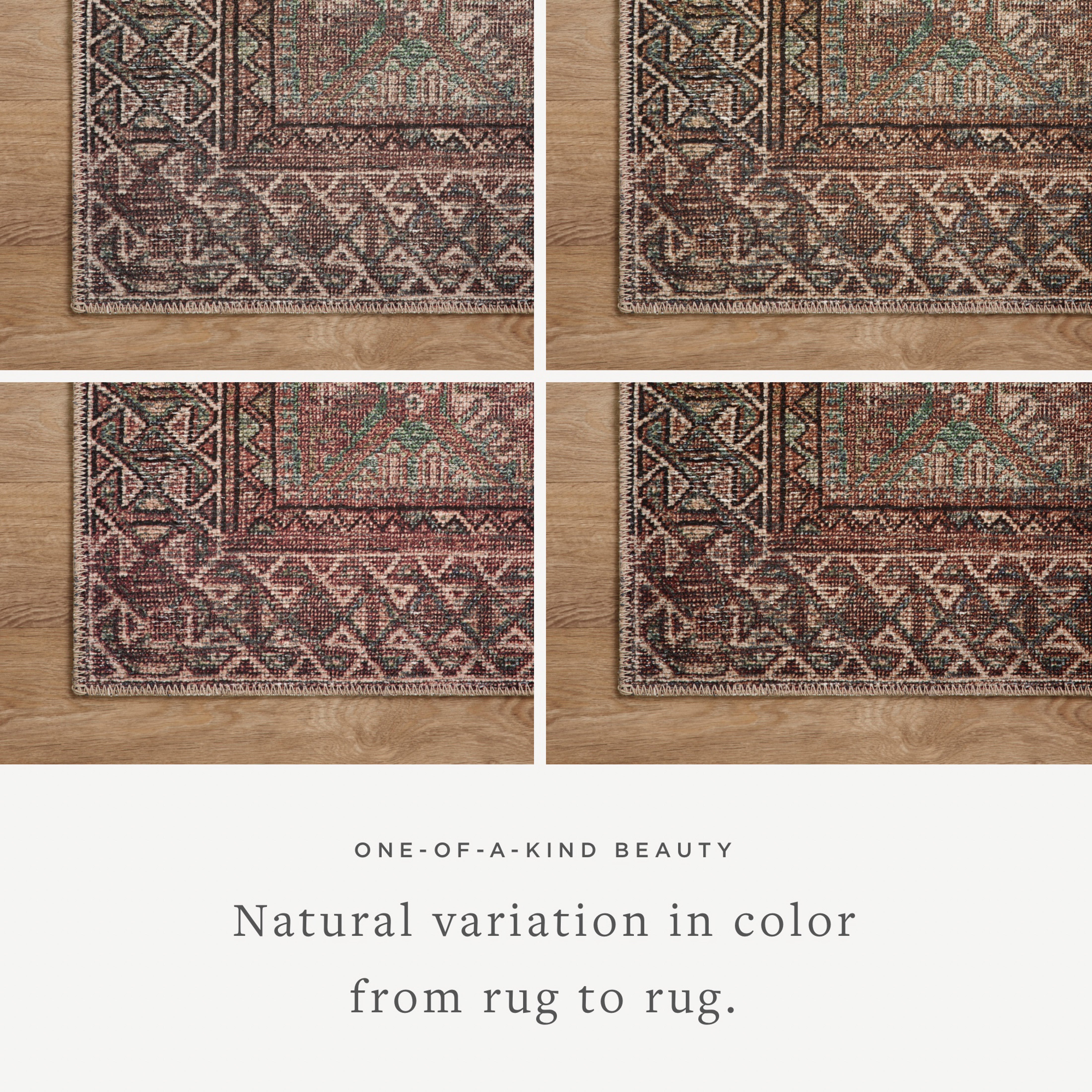 Amber Lewis X Loloi Billie Collection | Aqua/Rust 3'6 x 5'6