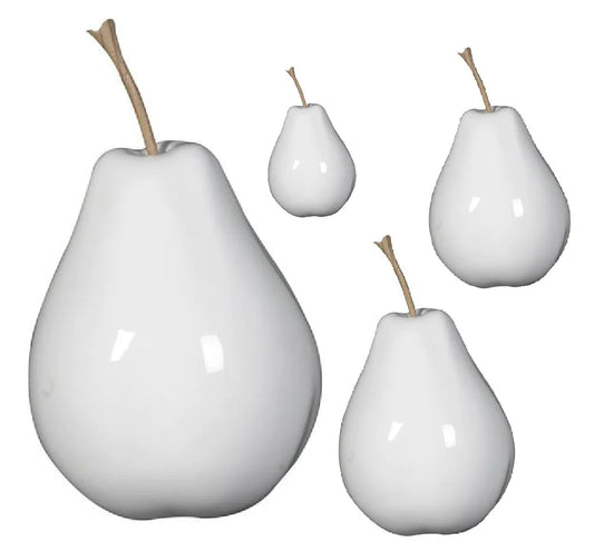 Pear | White | Multiple Sizes