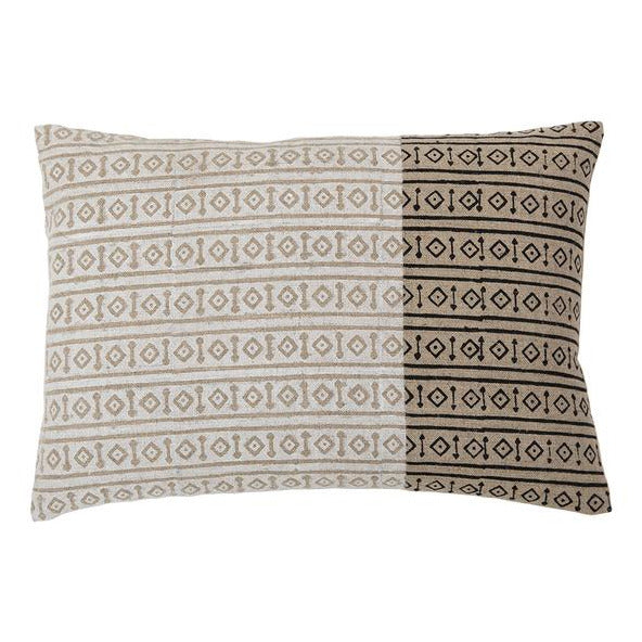 Misa White Band Pillow Cover