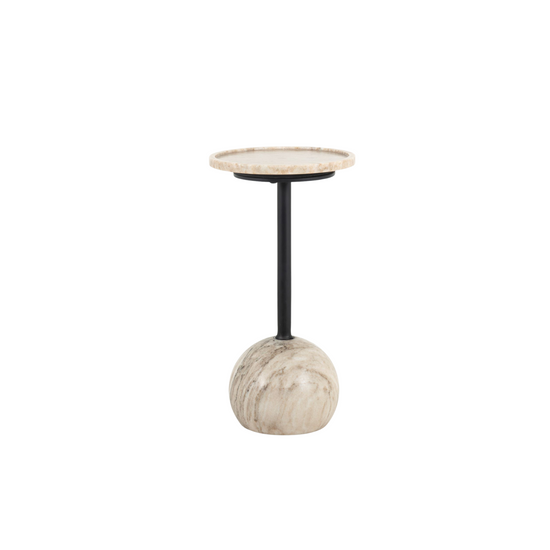 Load image into Gallery viewer, Viola Accent Table | Antique White Marble
