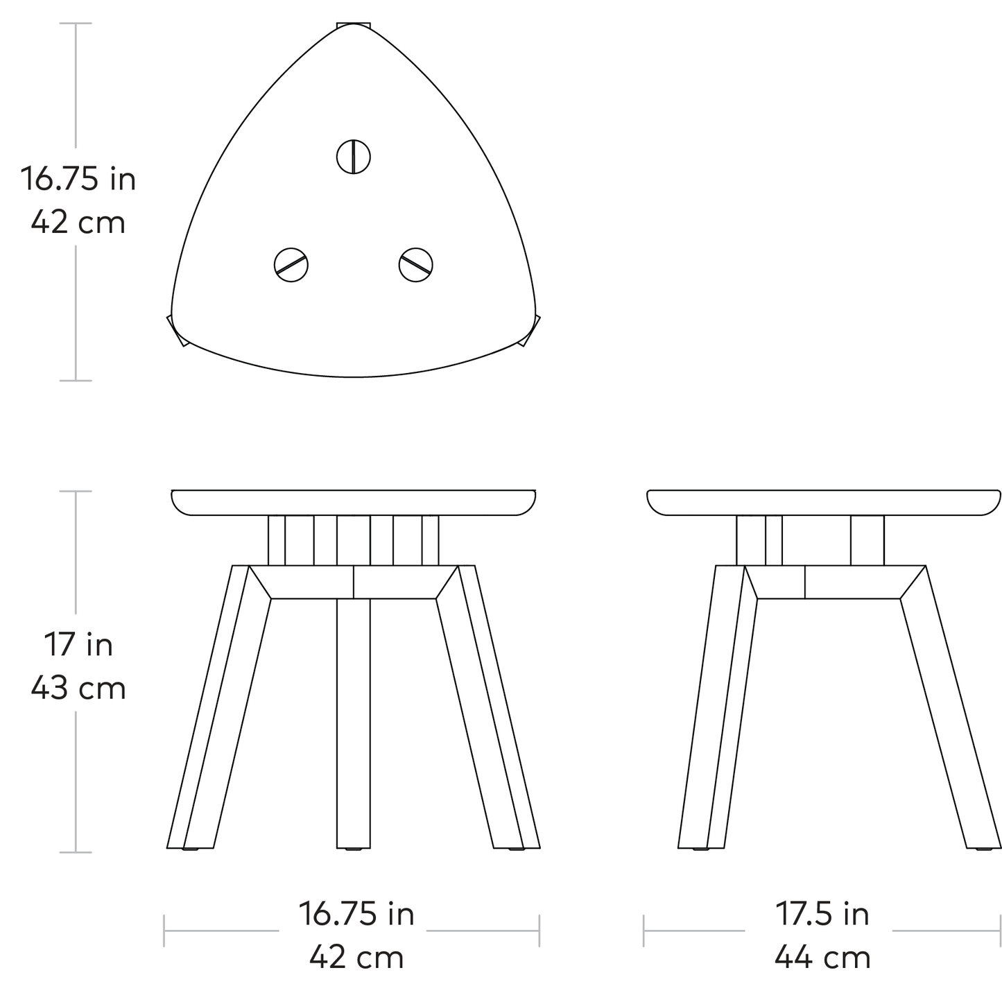 Solana Triangular End Table
