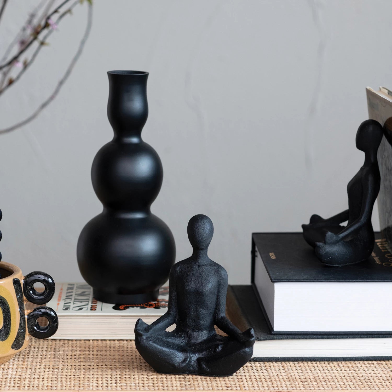 Cast Iron Yoga Figure Bookend