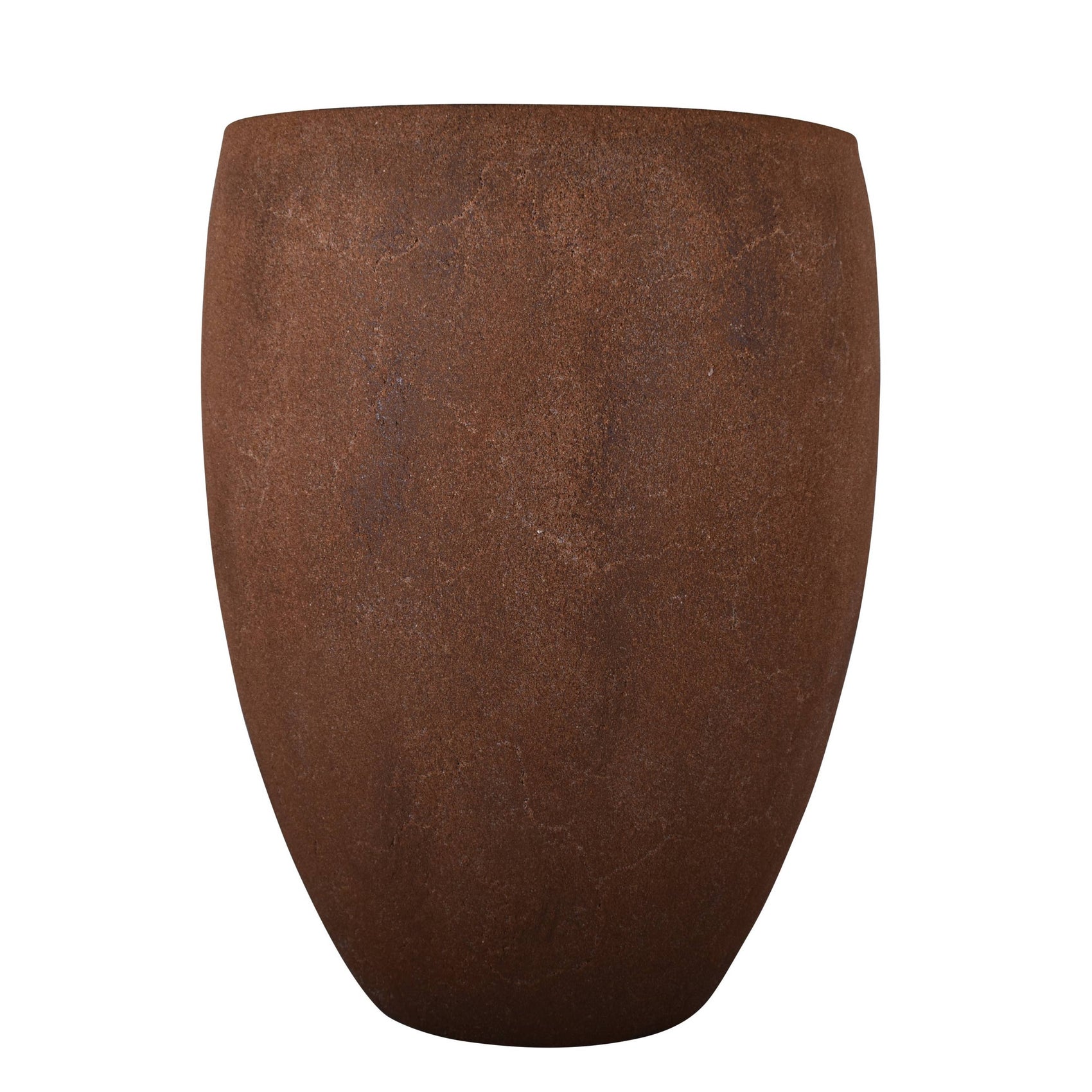 Brindisi Planter | Rust Colored Egg Pot