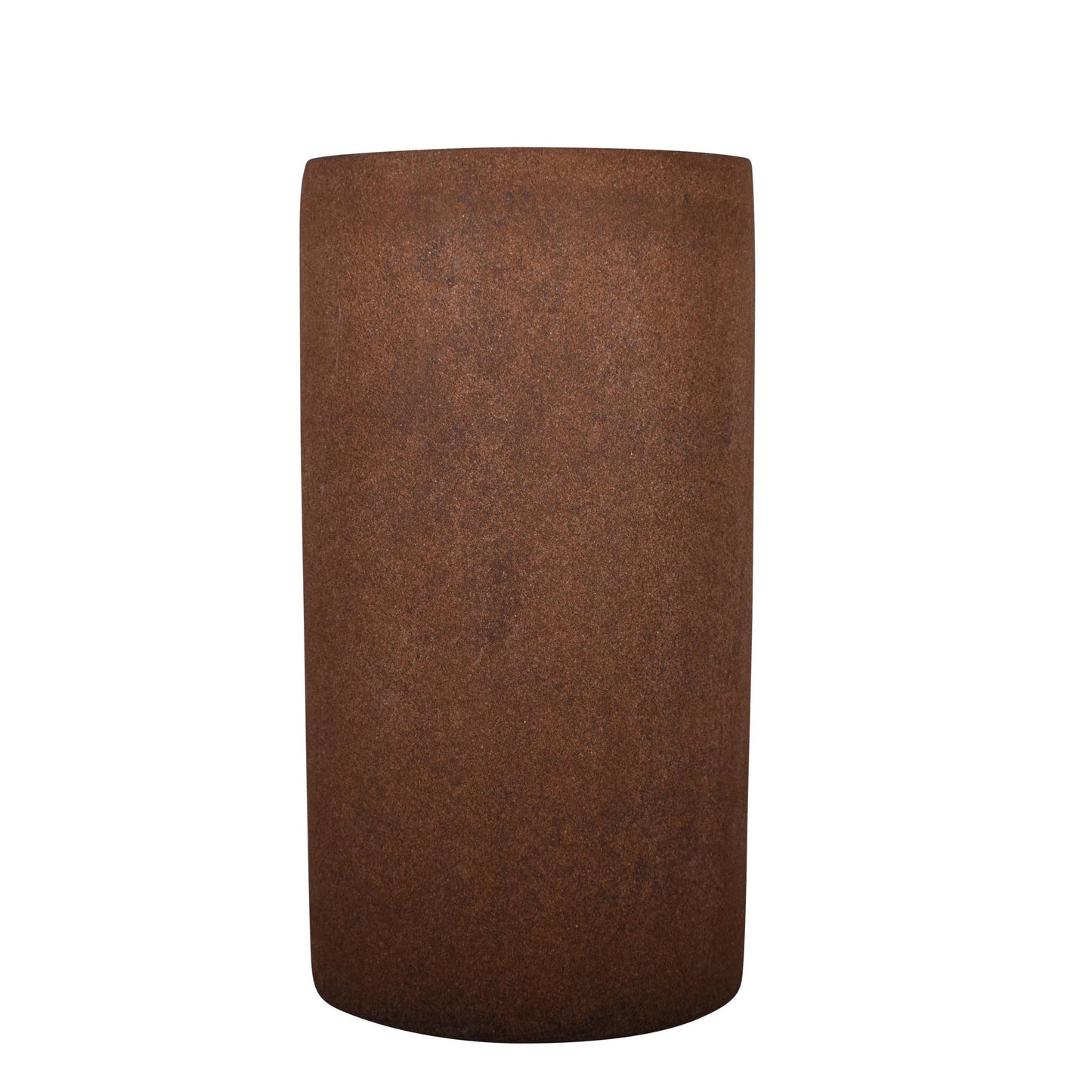 Brindisi Planter | Rust Color Cylinder