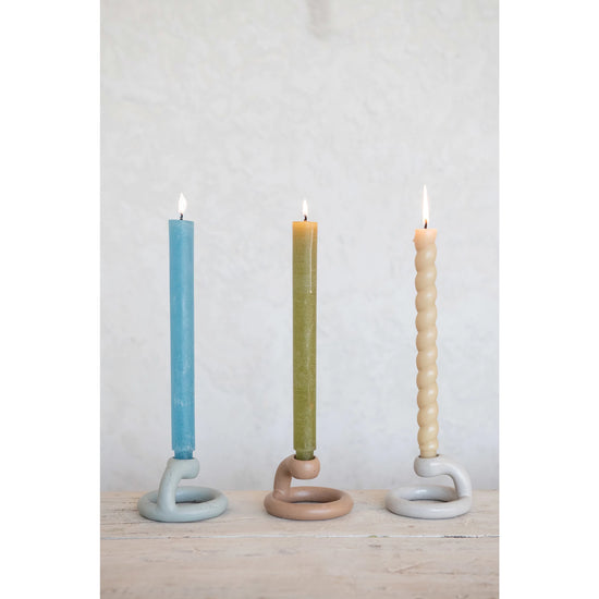 Load image into Gallery viewer, Unscented Taper Candles | Green
