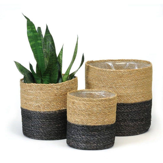 Plant Basket 50/50 Natural Black | Various Sizes