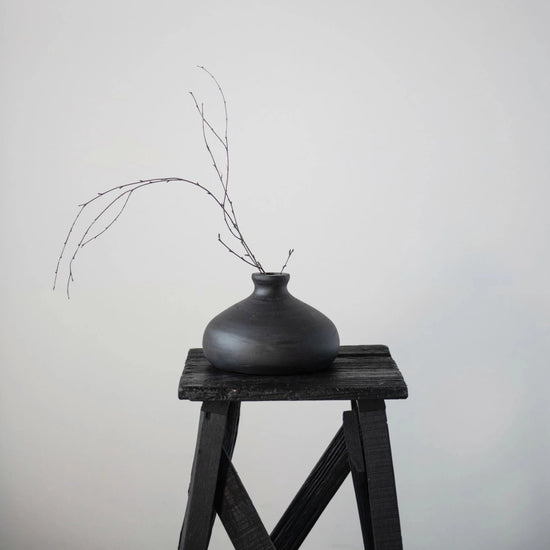 Decorative Paulownia Wood Vase | Small